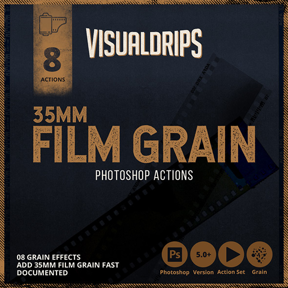 35mm Film Grain Action, Addons GraphicRiver